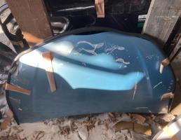 Капот для TOYOTA VITZ NSP130  запчасти бу